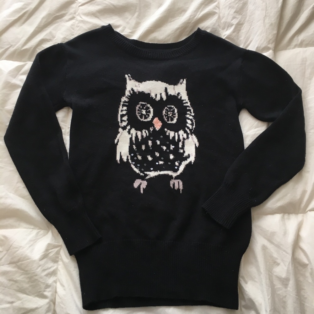 GAP Sweater Black with Owl